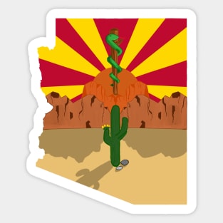 It Never Rains In Southern Arizona Sticker